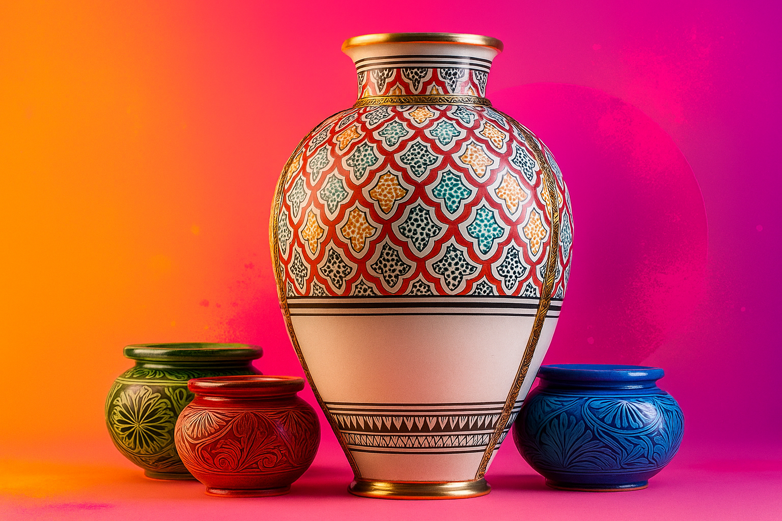 Decorative Ceramic Vase set